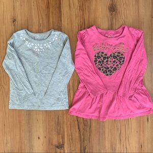 2 long sleeve shirts (4T)